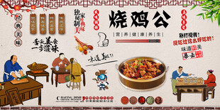 烧鸡公背景墙
