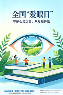 可印刷全国爱眼日宣传