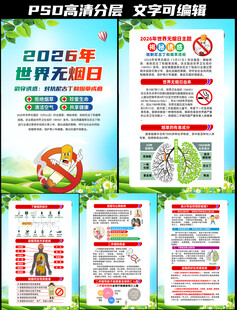 世界无烟日挂图
