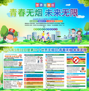 2026年世界无烟日展板