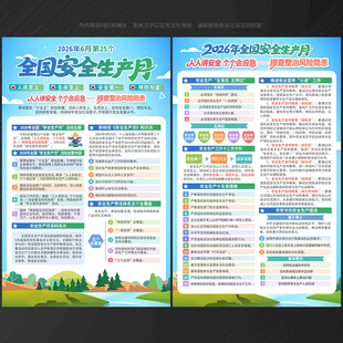 安全生产月宣传单