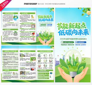 节能宣传周三折页