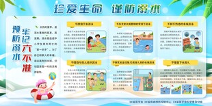 珍爱生命谨防溺水展板