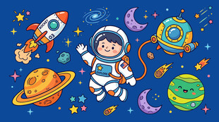 卡通星空