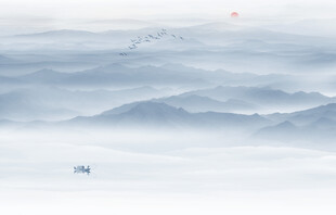 水墨山水画