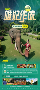 西双版纳旅游海报