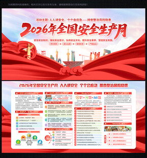 安全生产月展板安全生产月