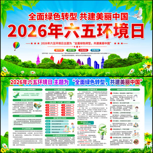 2026年六五环境日宣传栏展板