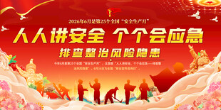 2026安全生产月宣传展板