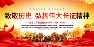 弘扬长征精神宣传背景