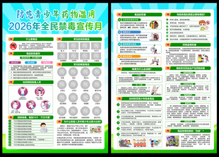 禁毒日宣传单页