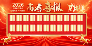 2026高考喜报展示展板
