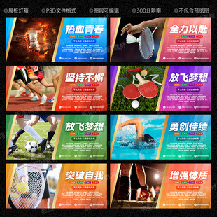 体育精神展板