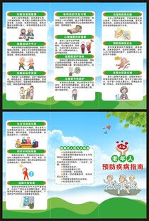 全国老年健康宣传周三折页