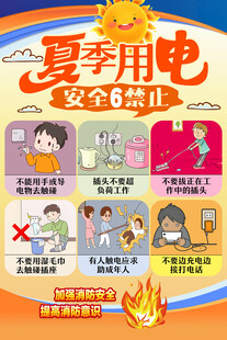 夏季用电安全6禁止