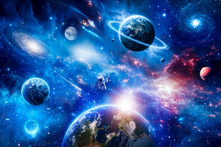 外太空漩涡宇宙星空银河星球背景