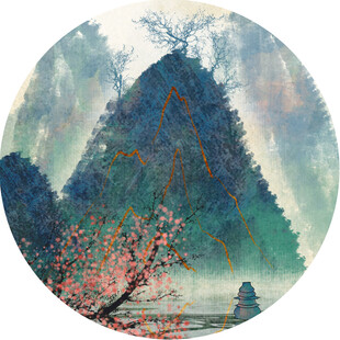 水墨山水间的诗意景致