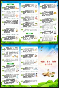 减油增豆加奶核心信息三折页