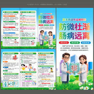 夏季肠道传染病防治三折页