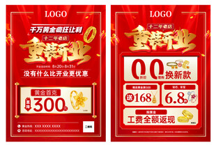 珠宝重装开业