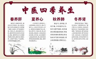 中医四季养生知识展板