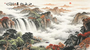 中国画山水