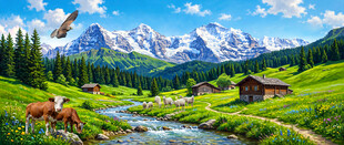 阿尔卑斯山水