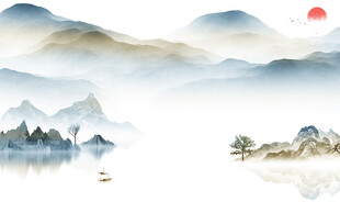 极简 中式高清山水 清晰大图 