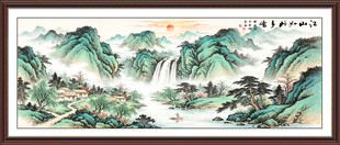 国画山水装饰画