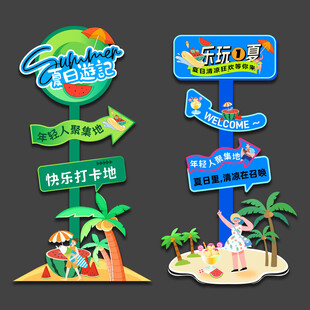 夏天迎宾牌
