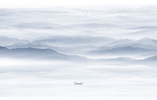 山水水墨画