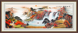 鸿运当头山水 办公室山水画