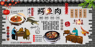 鳄鱼肉背景墙