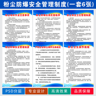粉尘防爆安全管理制度