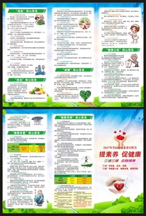 三减三健核心信息三折页