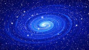 蓝色星空宇宙背景
