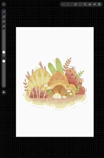 森林中的可爱小松鼠