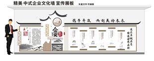 中式企业文化墙