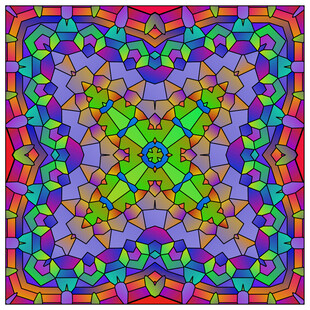 教堂玻璃矢量高清图