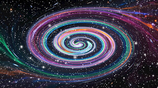 炫彩绚丽星空旋涡