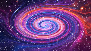 炫彩旋涡星空宇宙太空