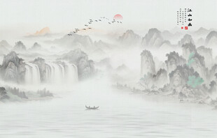 水墨山水画