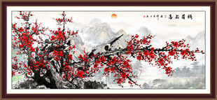 国画梅花图