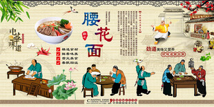 腰花面背景墙