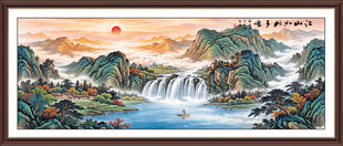 新中式山水装饰画挂画