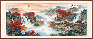 紫气东来国画