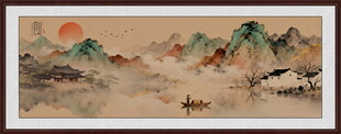 巨幅山水画