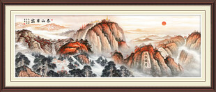 五岳独尊泰山山水画