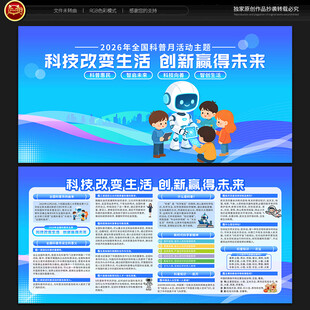 2026年全国科普月宣传栏