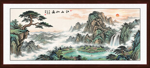 聚宝盆风水画